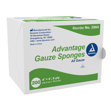 Dynarex Advantage 4 x 4 Inch Surgical Gauze Sponges