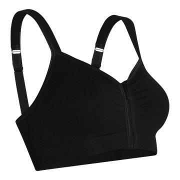 Anna Large, Black, Compression Level 4, Zipper Closure