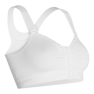 Alice Medium, White, Compression Level 4, Hook and Eye Closure