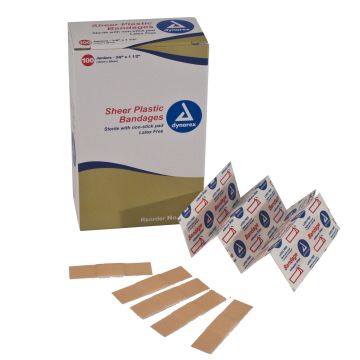 Dynarex Sheer Plastic Adhesive Bandages
