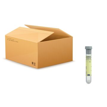 (Grey Cap) Urinalysis Tube, 13 x 75mm, Urine C and S Preservative Plus Plastic, 4mL Draw