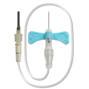 23 Gauge x 3/4 Inch Needle with Luer Adapter, 12 Inch Tubing