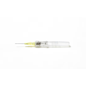 24 Gauge x 0.75 Inch, Yellow, Non-Winged (Non Blood Control)