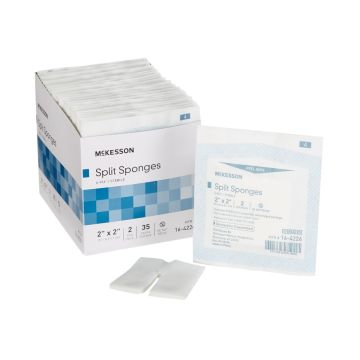 McKesson 2 x 2 Inch I.V Split Sponges