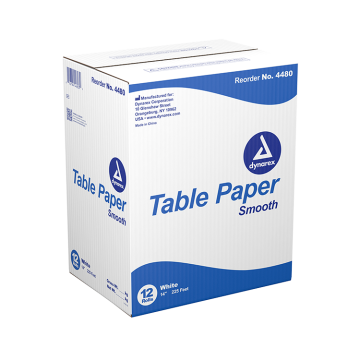 Dynarex White Smooth Table Paper - 14 Inch Width