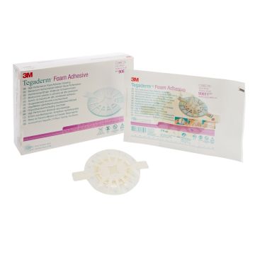 Tegaderm Foam Adhesive 90611 | Oval - 4 x 4-1/2 Inch, Pad Size 2-1/2 x 3 Inch by 3M
