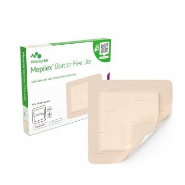 Box of Mepilex Border Flex Lite dressings