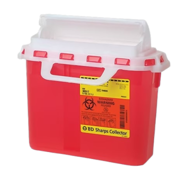 5.4 Quart Red BD Sharps Container 305426