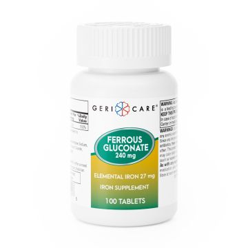 Ferrous Gluconate Iron Supplement Tablets