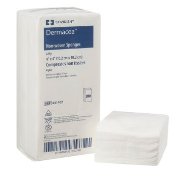 Covidien 441402 Dermacea Non-Woven Sponges 