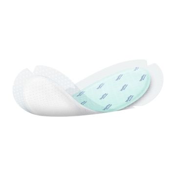 Zetuvit Plus Silicone Border Oval, 4.7 in x 9 in