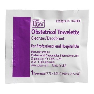  PDI Hygea Obstetrical Towelette Cleanser/Deodorant - D74800
