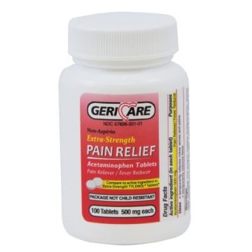 Extra Strength Acetaminophen Pain Relief Tablets - 500 mg