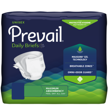 Prevail Adult Briefs package