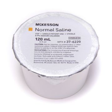 0.9%, 120 mL, Foil-Lidded Cup