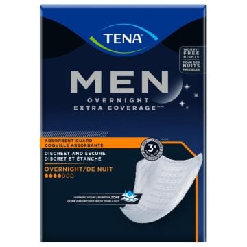 TENA Men Overnight Extra Coverage Asorbent Guards