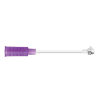 24 Inch Right Angle Bolus Extension Set (Purple)