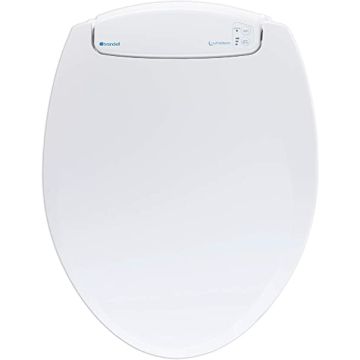 Round, white seat