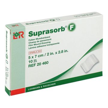 10 x 12 cm (4 x 4.7 Inch) Suprasorb F Transparent Film Dressing in Box of 10