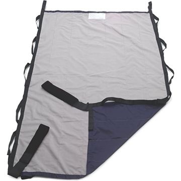Comfort glide repositioning sheet with straps
