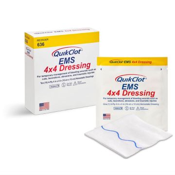 4 x 4 Inch Hemostatic Dressings
