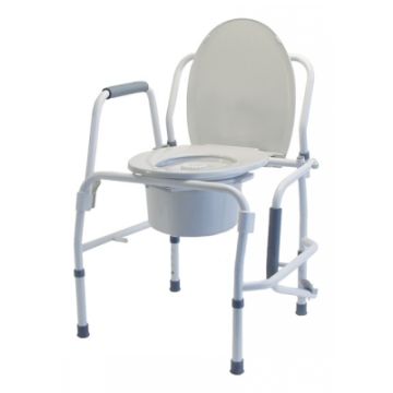 Lumex Silver Collection Steel Drop Arm 3-in-1 Commode