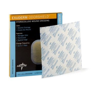 Medline Exuderm Odorshield Hydrocolloid Dressing MSC5566