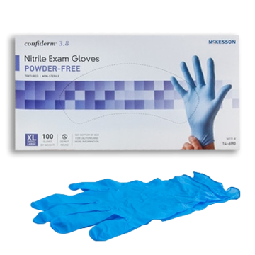 Confiderm 3.8 Nitrile Exam Gloves Powder Free - NonSterile