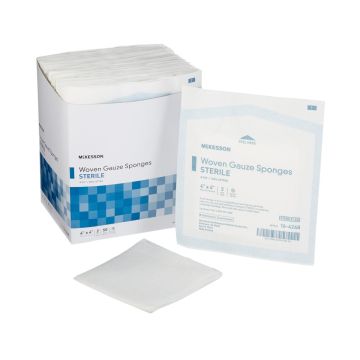 Medi-Pak 4 x 4 Inch Gauze Sponges High Absorbency 8 Ply Sterile - 16-4248