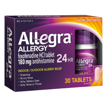 Allegra Adult Non-Drowsy Antihistamine Tablets