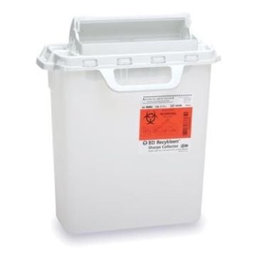 3 Gallon Recykleen Red Sharps Container with Horizontal Entry - 305054