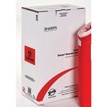 0.25 Gallon MedSafe Red Mailback Container with Secure Lid - 10102