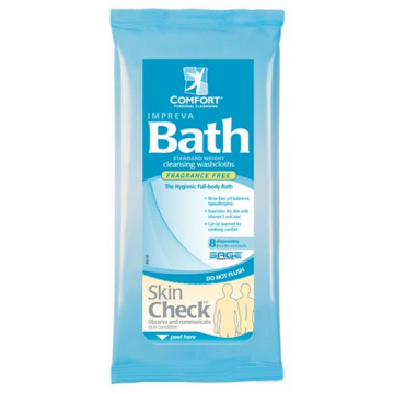 Impreva Bath Cleansing Washcloths Fragrance Free