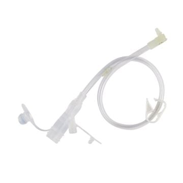 12 Inch Right Angle Connect w/ Y-Port Adapter (Clear)