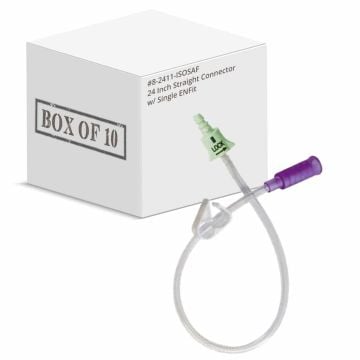 24 Inch Straight Connector w/ Single ENFit