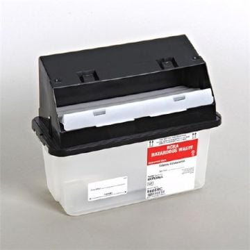 1.25 Gallon SharpSafety Opaque Horizontal Entry Waste Container - 8605RC