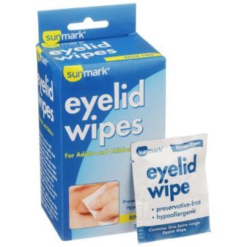 Sunmark Eyelid Wipes
