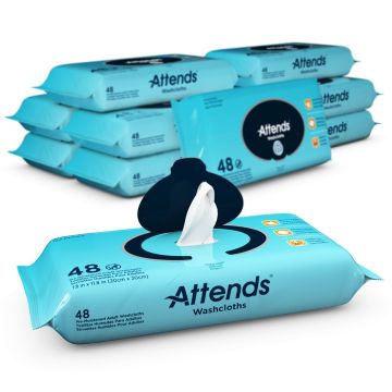 Attends Washcloths - Scented & Unscented (pre-moistened)