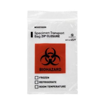 McKesson Biohazard Specimen Transport Bags