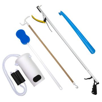Kit with 32 Inch Reacher, 18 Inch Plastic Shoe Horn