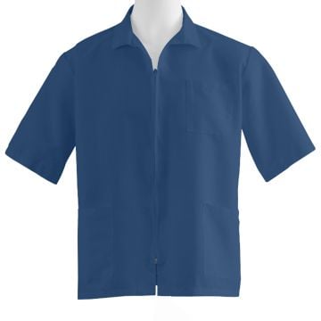 Medline Unisex Zip-Front 3-Pocket Smock Tops, Size XS - 3XL