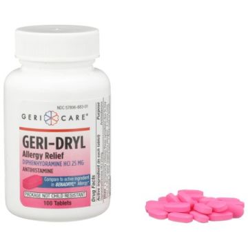 Diphenhydramine HCI Allergy Relief Tablet - Geri-Dryl