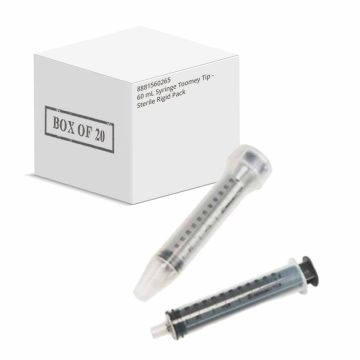 60 mL Syringe Toomey Tip - Sterile Rigid Pack