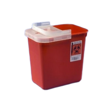 1 Quart Red SharpSafety Sharps Container for Phlebotomy 8990SA