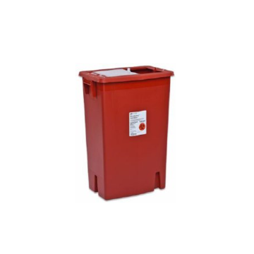 8 Gallon Red SharpSafety Sharps Container with Gasketed Slide Lid 8997S