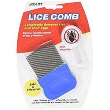 Health Enterprises Acu-Life Lice Comb Silver Comb