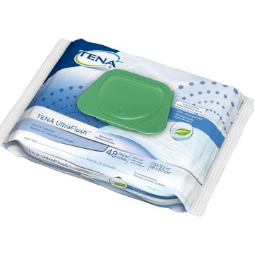 TENA UltraFlush Washcloths - Scented