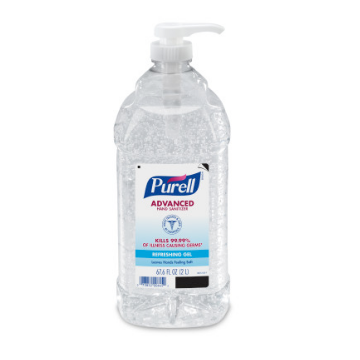 Purell Hand Sanitizer 2,000 mL Ethyl Alcohol Gel Pump Bottle
