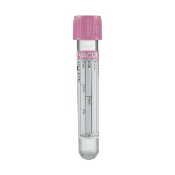 Vacuette K2E K2EDTA Tube - Pink, 13x75 mm, 4 mL