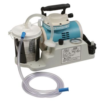 Schuco-Vac S330A Suction Aspirator w/ 800 cc Canister, Tubing/Filter & Molded Base